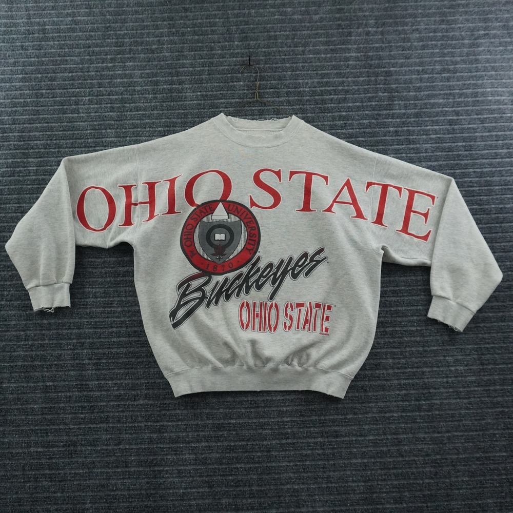 Cliff Engle Ohio State Buckeyes Sweatshirt Mens XL Gray Vintage Graphic